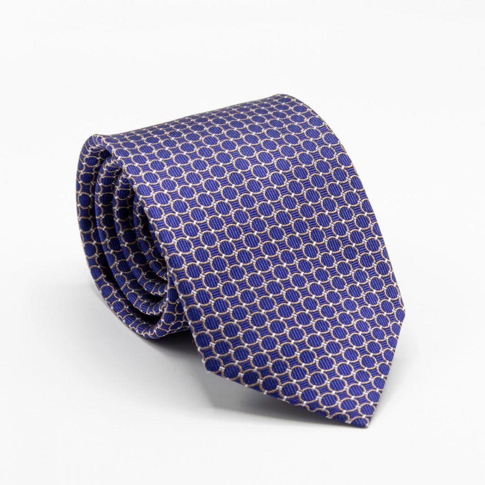 gravata azul e cinza de seda 3374x