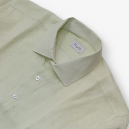 camisa linho verde