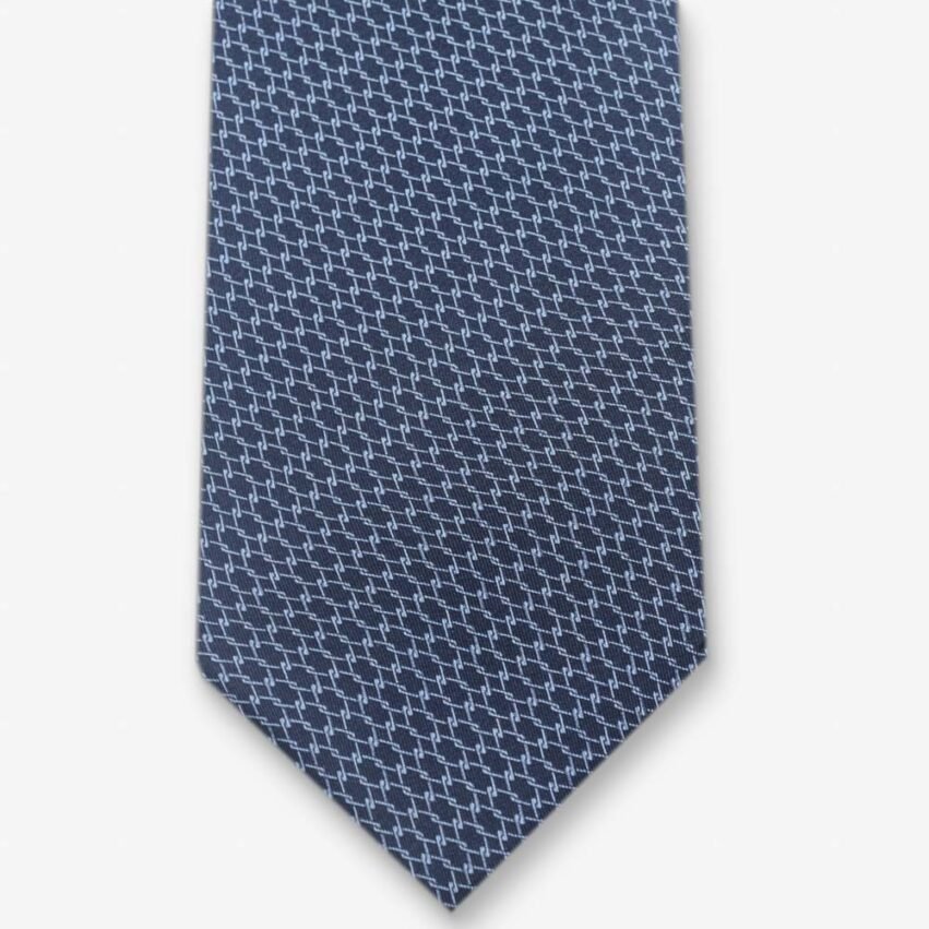 gravata marinho com elo azul